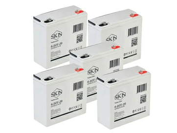Комплект тяговых гелевых аккумуляторов SKN 6-DZF-20 (60V22.5A/H C5)